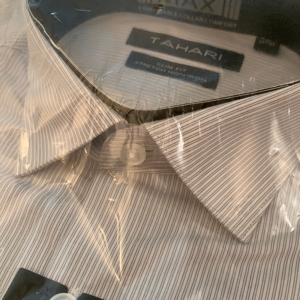 Tahari striped dress shirt - Men’s